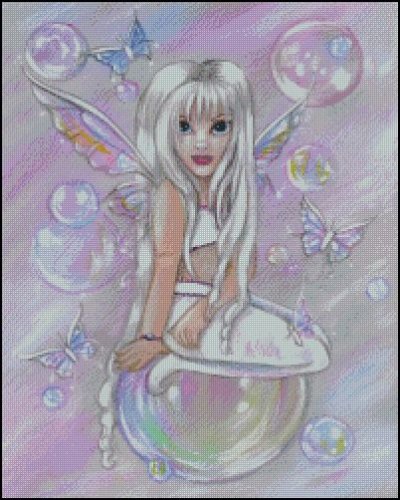 (image for) White Fairy with Bubbles